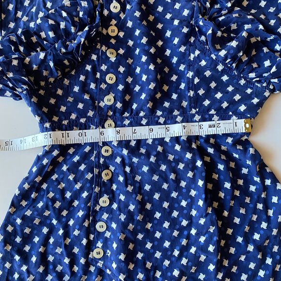 80s Maggy London by Jeannene Booher 100% Silk Peplum Designer Wiggle Dress Sz 10 - Picture 6 of 9